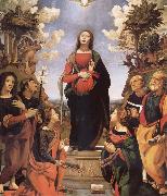 Piero di Cosimo The Immaculada Concepcion and six holy Century XVI I china oil painting reproduction